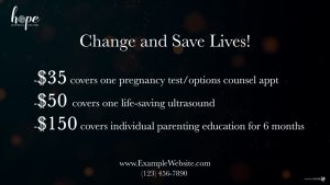 Change and Save Lives!